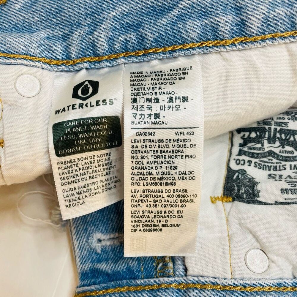 Levi’s 501 Cut Off Jean Shorts Size 30 - Picture 7 of 10